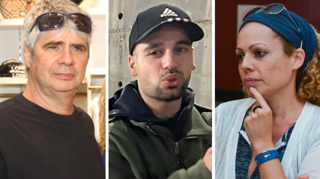 מרדכי דוד, גיא מרוז, אורלי וילנאי (צילום: אבשלום ששוני,לנס הפקות,נתי גולד)