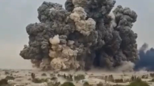 תקיפה באיראן (צילום: רשתות ערביות)