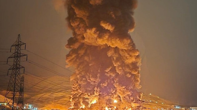 תקיפת חיל האוויר בטהרן (צילום: רשתות ערביות)