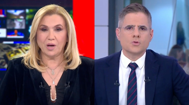 גדעון אוקו, איילה חסון (צילום: צילום מסך ערוץ 12, צילום מסך כאן 11)