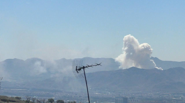 תקיפה באזור טהרן  (צילום: רשתות ערביות)