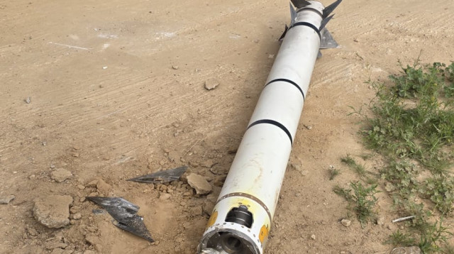 שברי יירוט שנפלו בערערה (צילום: באדיבות המשפחה)