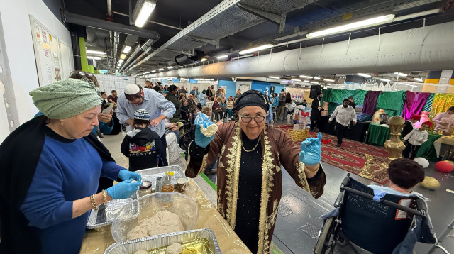 חגיגות מימונה בבית החולים התת-קרקעי ברמב"ם (צילום: דוברות רמב"ם)