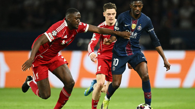 עוסמן דמבלה שחקן פריז סן ז'רמן נגד ליברפול (צילום: GettyImages)