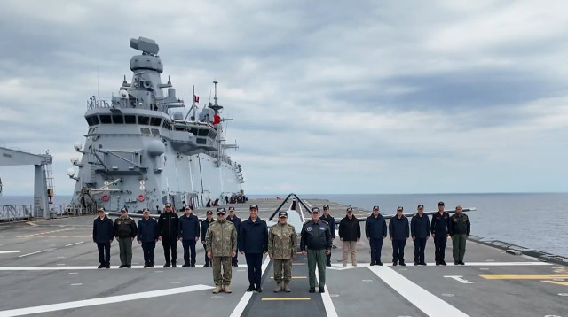 תרגיל צבאי של חיל הים הטורקי (צילום: צילום מסך לפי סעיף 27א)