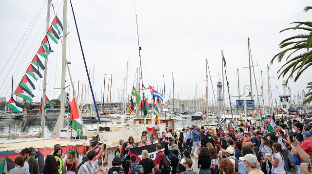 משט "סומוד" לפני ההפלגה (צילום: gettyimages)