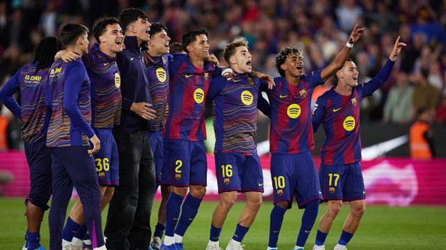 שחקני ברצלונה (צילום: Quality Sport Images / Contributor)