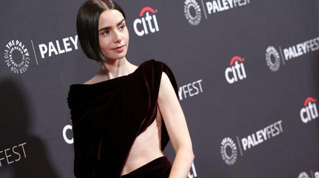 לילי קולינס (צילום:  Kevin Winter/Getty images)