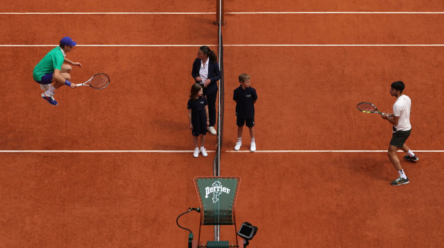 קרלוס אלקראס נגד יאניק סינר (צילום: GettyImages)