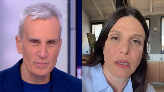 אפרת רייטן, אברי גלעד (צילום: צילום מסך X, צילום מסך ערוץ 12)