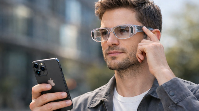 הדמיית המשקפיים. טכנולוגיות משולבות בינה מלאכותית (צילום: מעריב אונליין)