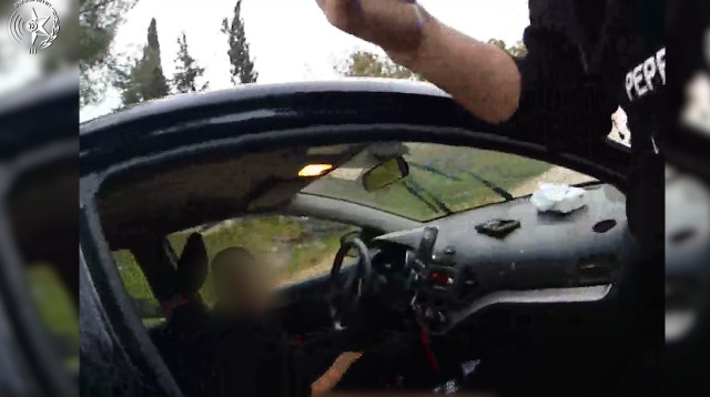 ילד בן 10 על ההגה (צילום: דוברות המשטרה)