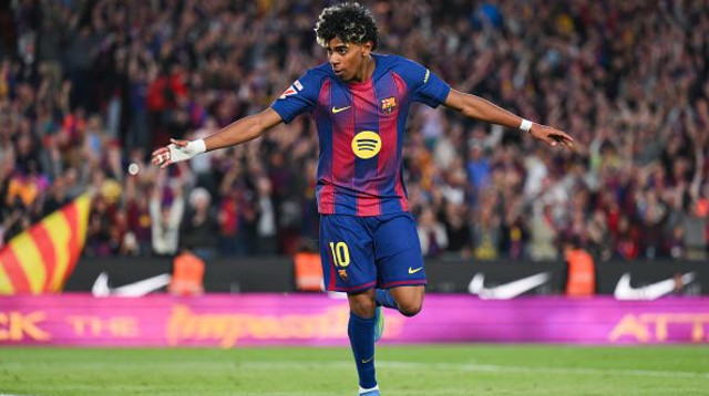 לאמין ימאל חוגג (צילום: Gettyimages)