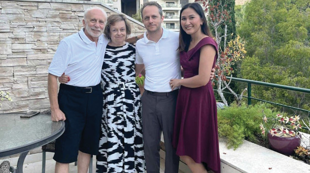 לוסיל ג’יין גרשוביץ’, דימה גרשוביץ’, ילנה (לנה) אוסטרובסקי־גרשוביץ’ ו-ולדימיר גרשוביץ’ ז"ל (צילום: באדיבות המשפחה)