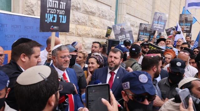 איתמר בן גביר בבג"ץ (צילום: מרק ישראל סלם)