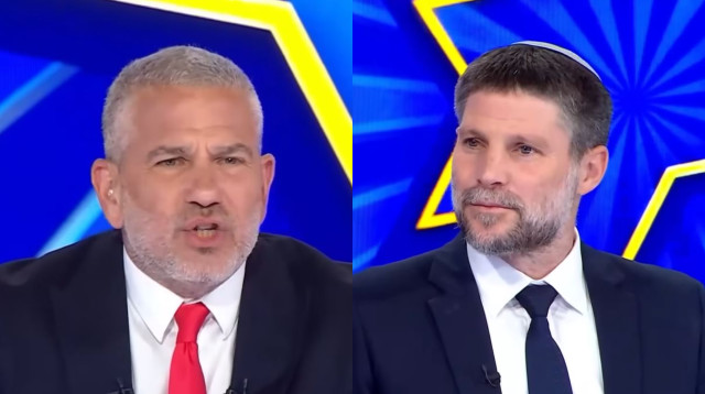 בצלאל סמוטריץ', ינון מגל בתוכנית הפטריוטים (צילום: צילום מסך ערוץ 14)