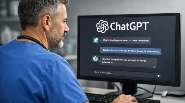 רופא והצ'אט. עידן חדש ברפואה (צילום: מעריב אונליין)