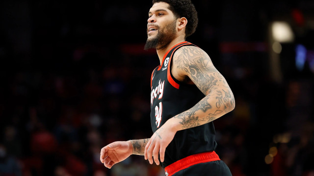 ג'רון קמברלנד במדי פורטלנד ב-2021 (צילום: GettyImages, Soobum Im)