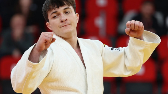 יצחק אשפיז ג'ודוקא ישראלי (צילום: GettyImages, Giorgi ARJEVANIDZE / AFP)