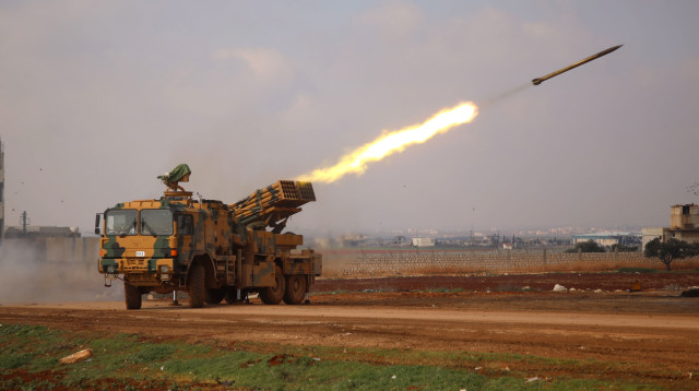 משגר טילים טורקי (צילום: AAREF WATAD/AFP via Getty Images)