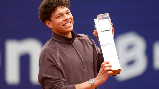 בן שלטון טניסאי אמריקאי, אלוף טורניר מינכן (צילום: רויטרס)