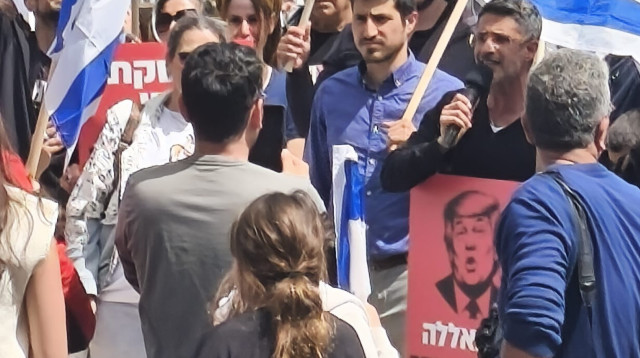 תיעוד מההפגנה של תושבי קריית שמונה (צילום: פרטי)