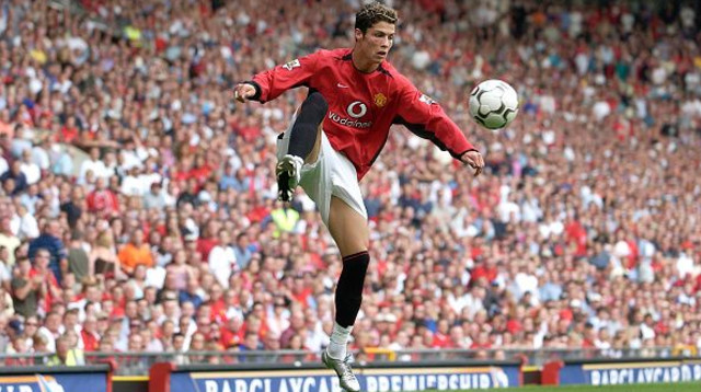 כריסטיאנו רונאלדו במדי מנצ'סטר יונייטד (צילום: gettyimages)