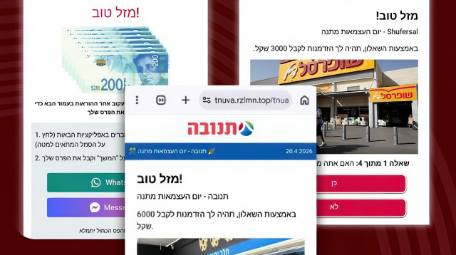 ניסיון פישינג (צילום: צילום מסך)