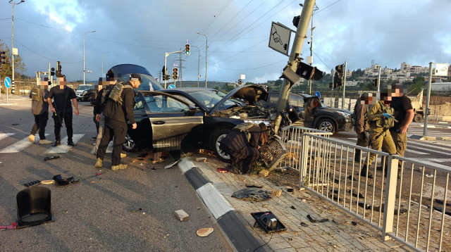 מזירת התאונה הקטלנית (צילום: תיעוד מבצעי מד"א)