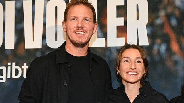 יוליאן נגלסמן ואשתו לנה וורצנברגר (צילום: picture alliance)