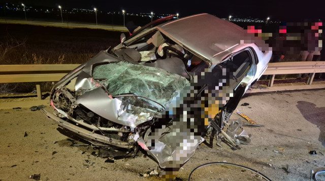 תאונת דרכים קטלנית בצומת שוקת (צילום: תיעוד מבצעי כב"ה)