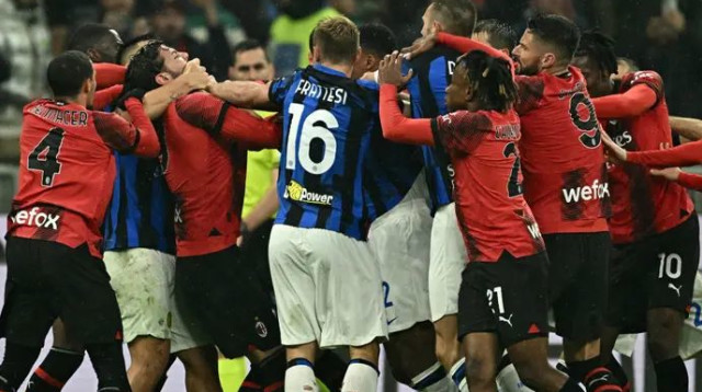 חבל שהיו גם תמונות כאלה בסיום (צילום: GettyImages, GABRIEL BOUYS/AFP)