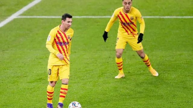 מסי ודסט בימיהם המשותפים בברצלונה (צילום: GettyImages, David S. Bustamante/Soccrates)