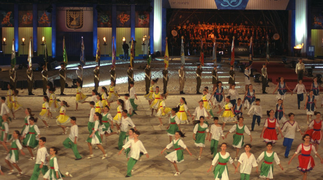 טקס עצמאות הר הרצל 1999 (צילום:  עמוס בן גרשום לעמ)