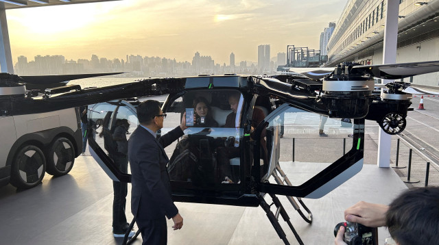 רכב מעופף של חברת Xpeng הסינית (צילום: רויטרס)