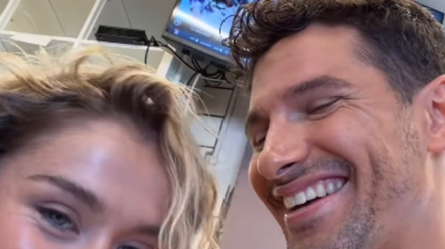 ידין גלמן ומישל פרו (צילום: צילום מסך)