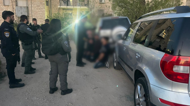 מעצר חשןדחפ במחסחןם חטיפת קטין בירושלים (צילום: דוברות המשטרה)