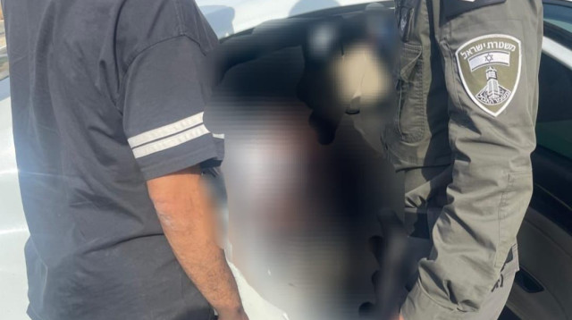 מעצר החשודים במעורבות  (צילום: דוברות המשטרה)