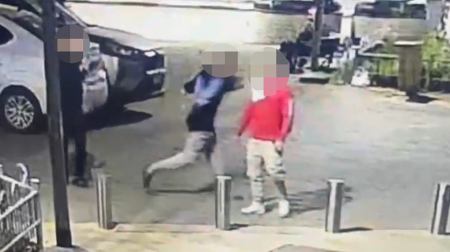 מתוך אירוע התקיפה (צילום: דוברות המשטרה)