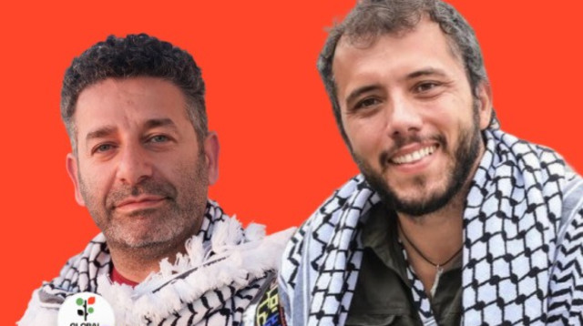 סייף אבו קשק וטיאגו אבילה: פעילי המשט לעזה שיועברו לישראל (צילום: משרד החוץ)