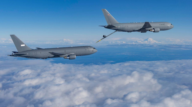 מטוסי התדלוק KC46  (צילום: דובר צה"ל)