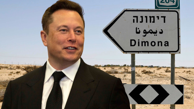 אילון מאסק, דימונה (צילום: AHMAD GHARABLI/AFP via Getty Images,Saul Martinez/Getty Images)