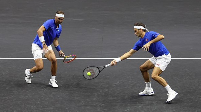 רוג'ר פדרר ורפאל נדאל (צילום: Gettyimages)