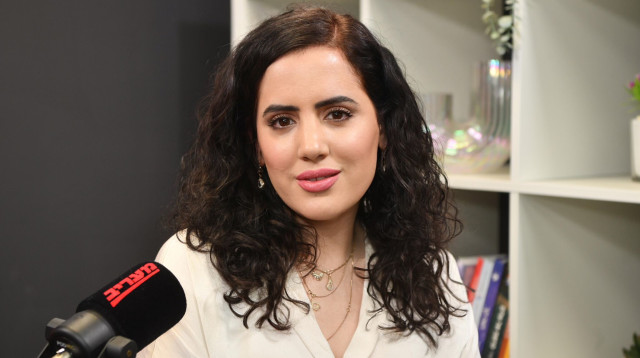 נעמה לזימי בפודקאסט מעריב (צילום: אבשלום ששוני)