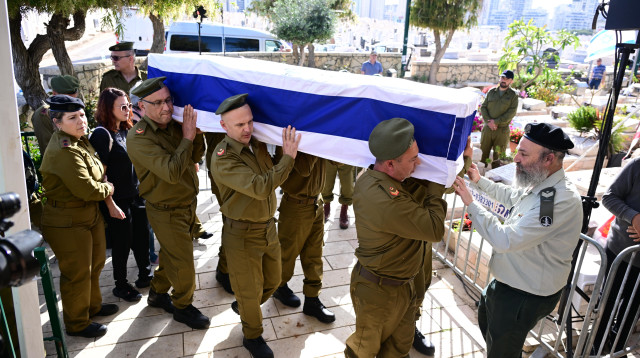 הלוויתו של רס"ב אלכסנדר גלובניוב ז"ל (צילום: אבשלום ששוני)