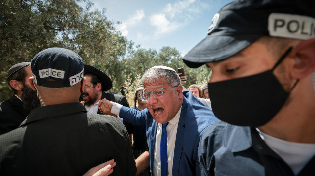איתמר בן גביר בהר הבית, יום ירושלים 2026 (צילום: Yonatan Sindel/Flash90)