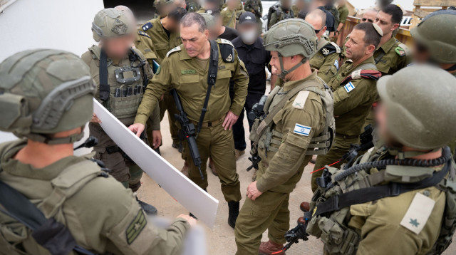 הרמטכ"ל אייל זמיר בתרגיל גופרית ואש (צילום: דובר צה"ל)