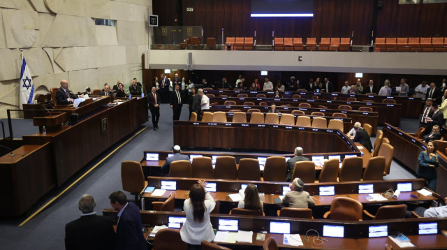 מליאת הכנסת בהצעת חוק פיזור הכנסת ה-25 (צילום: מרק ישראל סלם)