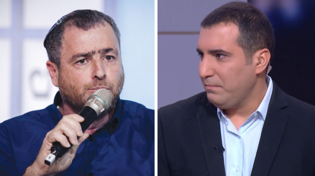 ירון אברהם, שמעון ריקלין (צילום: צילום מסך קשת 12)