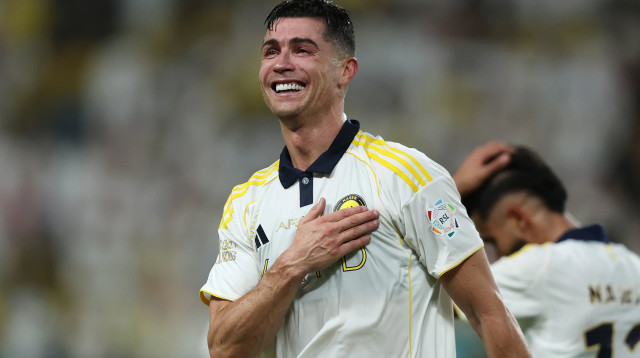 שחקן אל נאסר כריסטיאנו רונאלדו (צילום: GettyImages, Abdullah Ahmed)